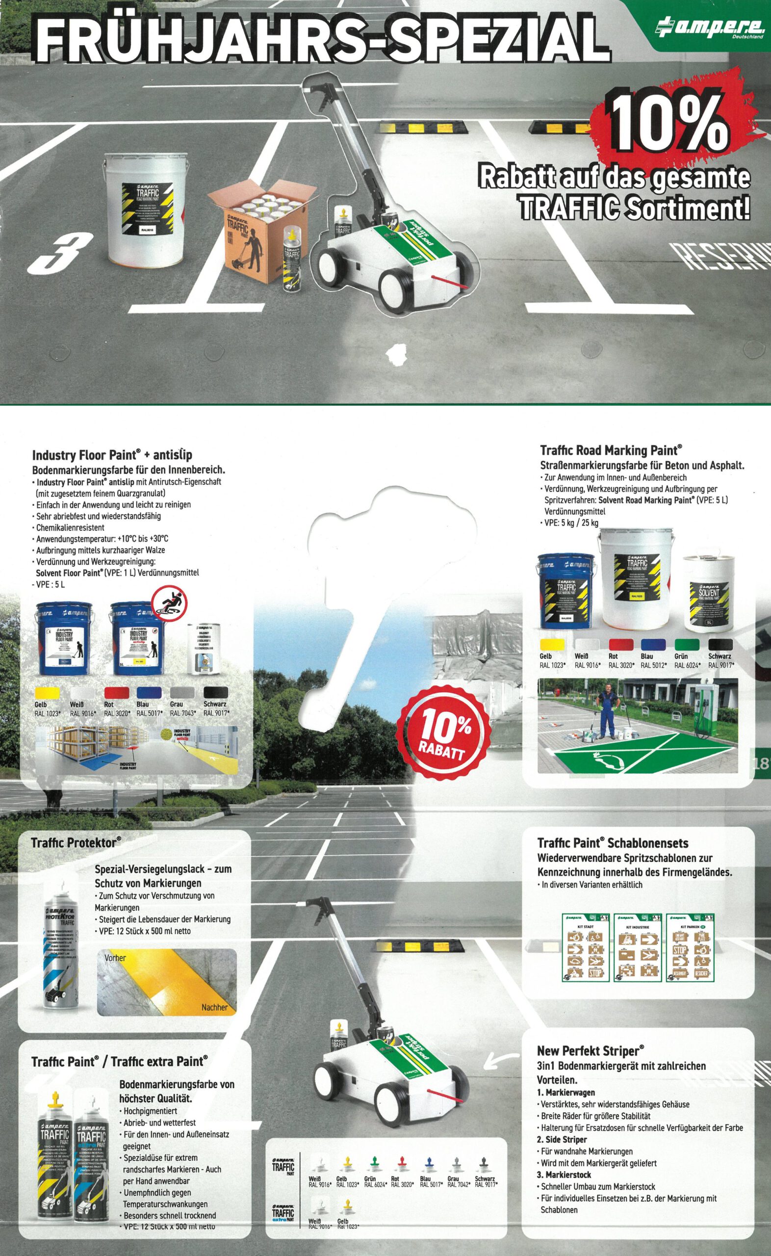10% Rabatt ampere Traffic Paint
